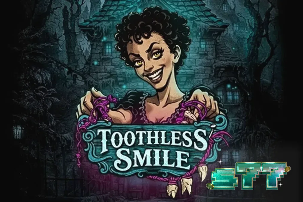 Interface do slot Toothless Smile com tema de terror odontológico
